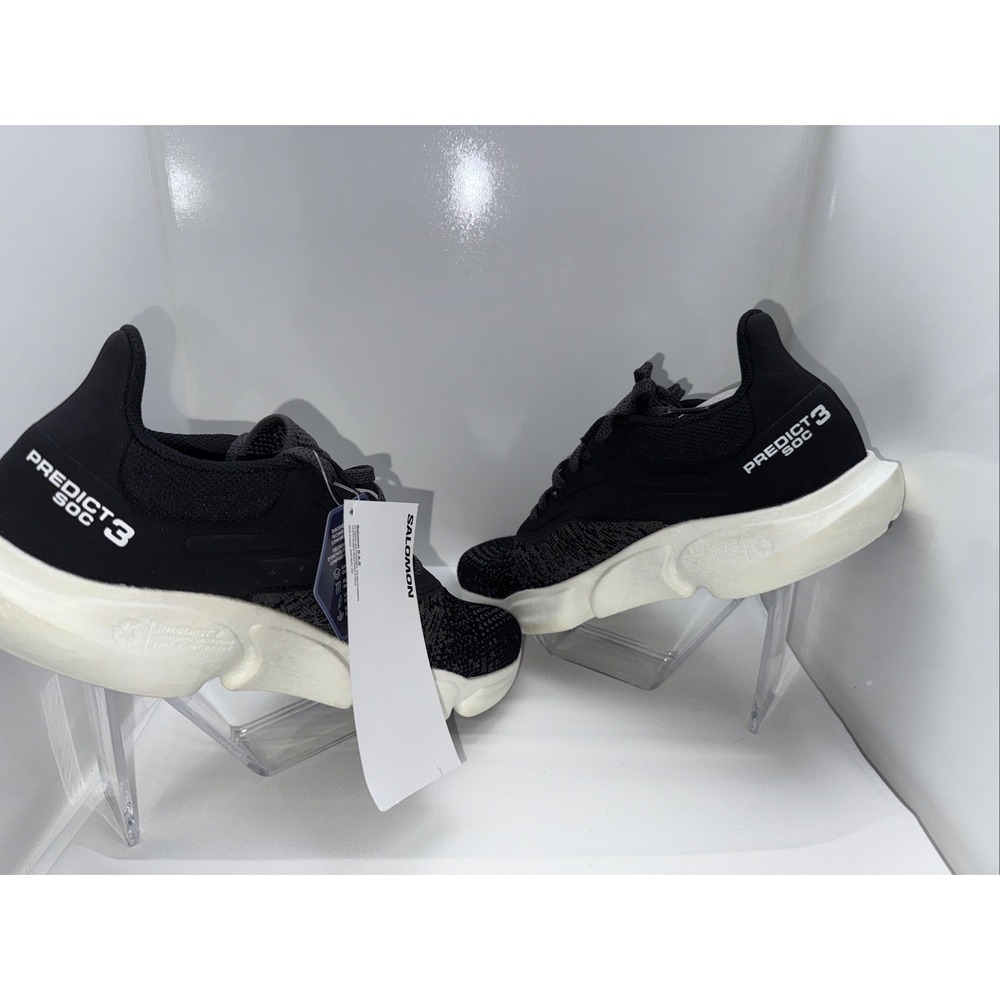 Salomon Predict Soc 3 Womens Size 9.5 Running Shoes Black White - Picture 8 of 13